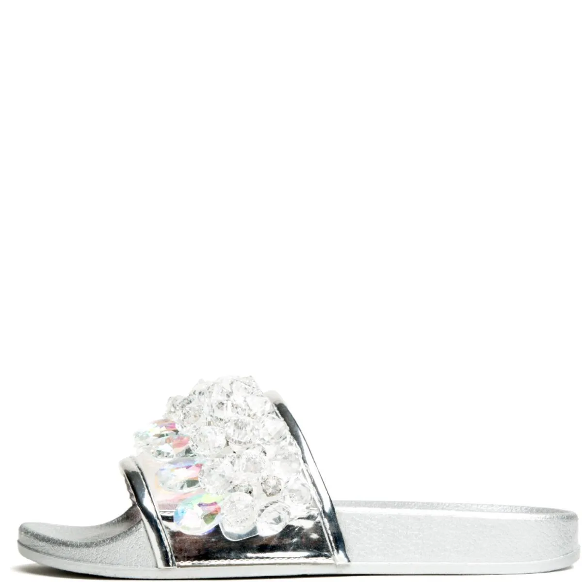 Cape Robbin Moira-63 Silver Slides Silver