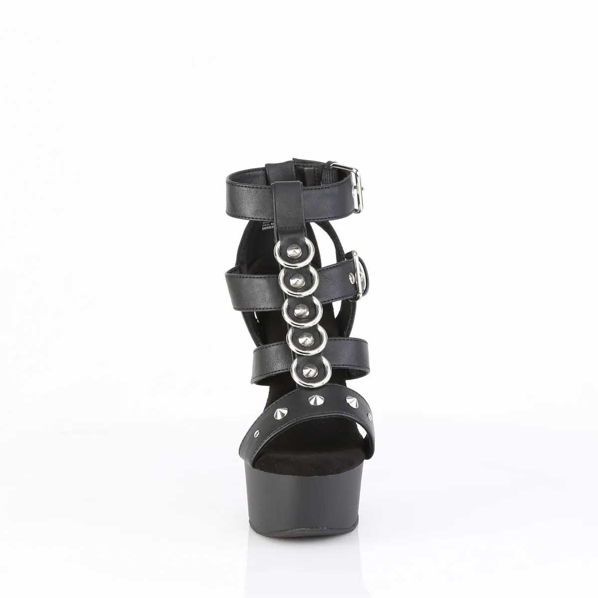 CAPTIVA-658  Black Faux Leather/Black Matte