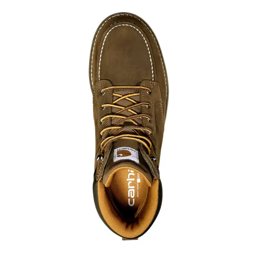 Carhartt Men's Millbrook 6" Nano Toe WP Wedge Work Boot -Brown- FM6423-M