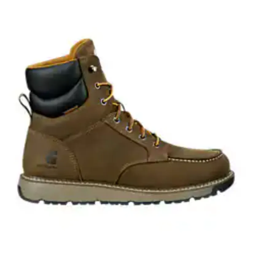 Carhartt Men's Millbrook 6" Nano Toe WP Wedge Work Boot -Brown- FM6423-M