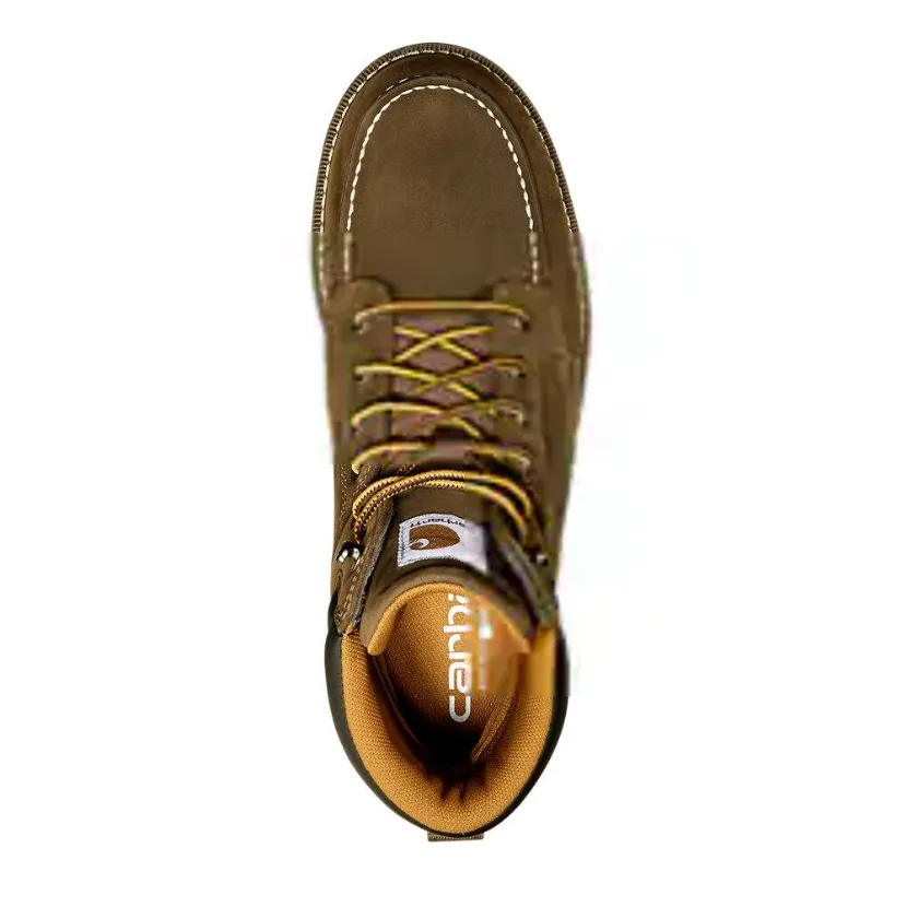 Carhartt Men's Millbrook 6" Soft Toe WP Wedge Work Boot -Brown- FM6123-M