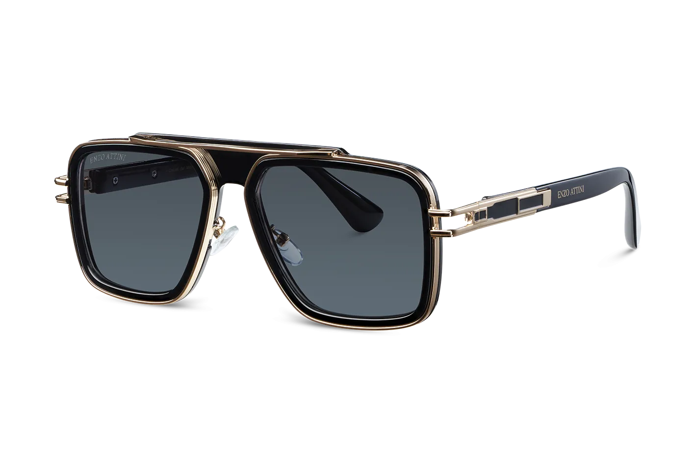 Castel del Monte / Black & Gold Color   Dark Black Gradient Lens