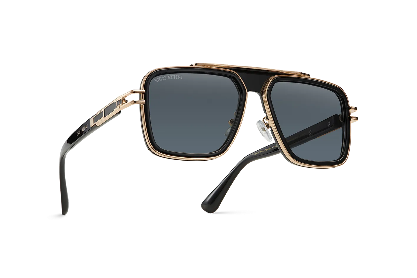 Castel del Monte / Black & Gold Color   Dark Black Gradient Lens