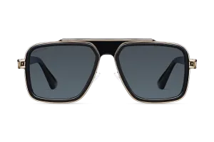 Castel del Monte / Black & Gold Color   Dark Black Gradient Lens.