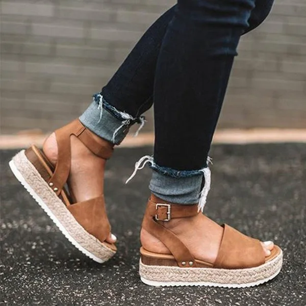 Casual Shoes Breathable Sandals Summer Ankle Strap Sandals 35-43