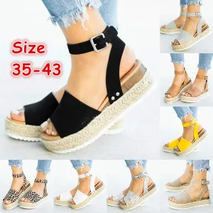 Casual Shoes Breathable Sandals Summer Ankle Strap Sandals 35-43