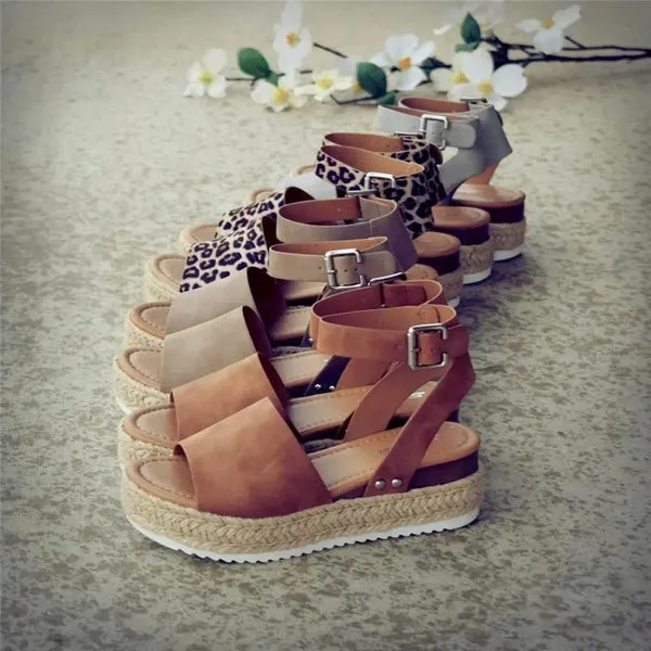 Casual Shoes Breathable Sandals Summer Ankle Strap Sandals 35-43