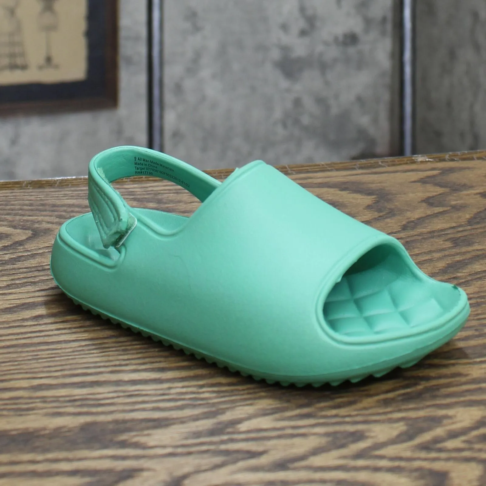 Cat & Jack Toddler Wynne Footbed Sandals Green 9