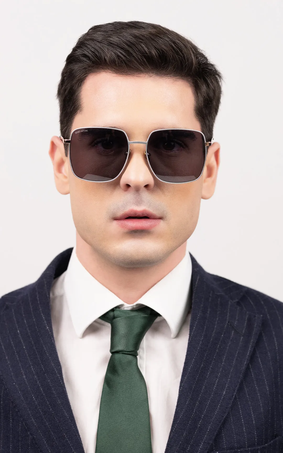Charles Bridge / Silver & Rose Gold Color   Dark Black Lens