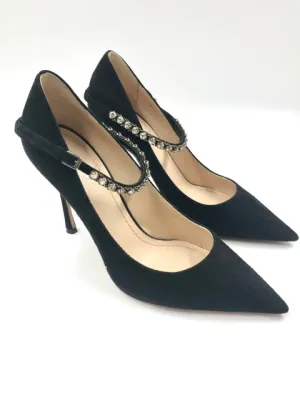 Christian Dior Suede Crystal Strap Size 37.5 Heels