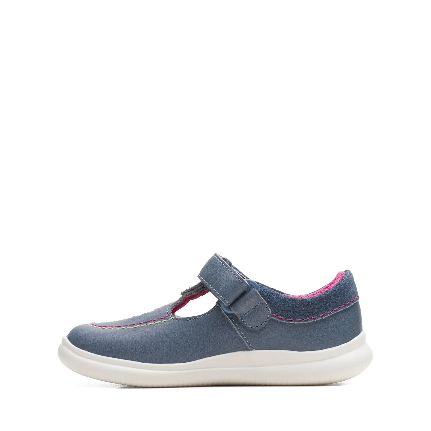 Clarks Crest Prom Toddler - Blue Combi - 261723058 - G (Wide)