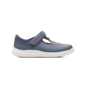 Clarks Crest Prom Toddler - Blue Combi - 261723058 - G (Wide)