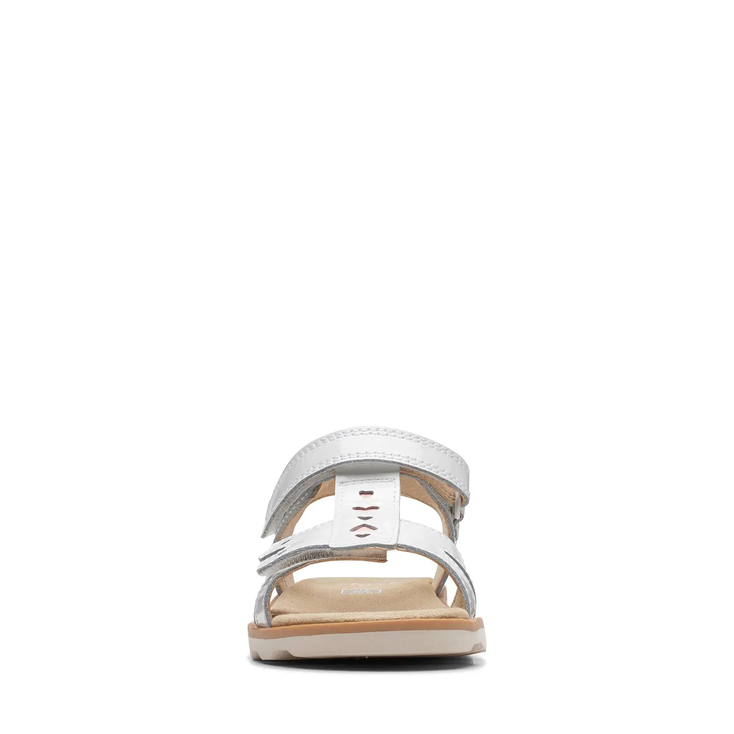 CLARKS GIRLS CROWN BEAT KID. (WIDE FIT)