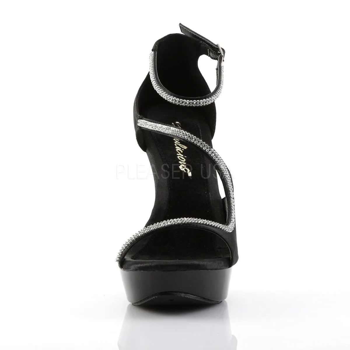 COCKTAIL-526  Black Satin/Black