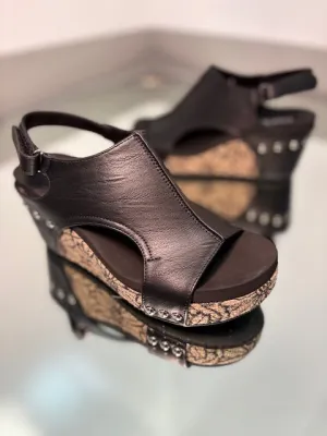 Corky's Carley Black Floral Wrap