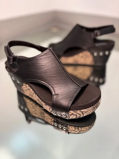 Corky's Carley Black Floral Wrap