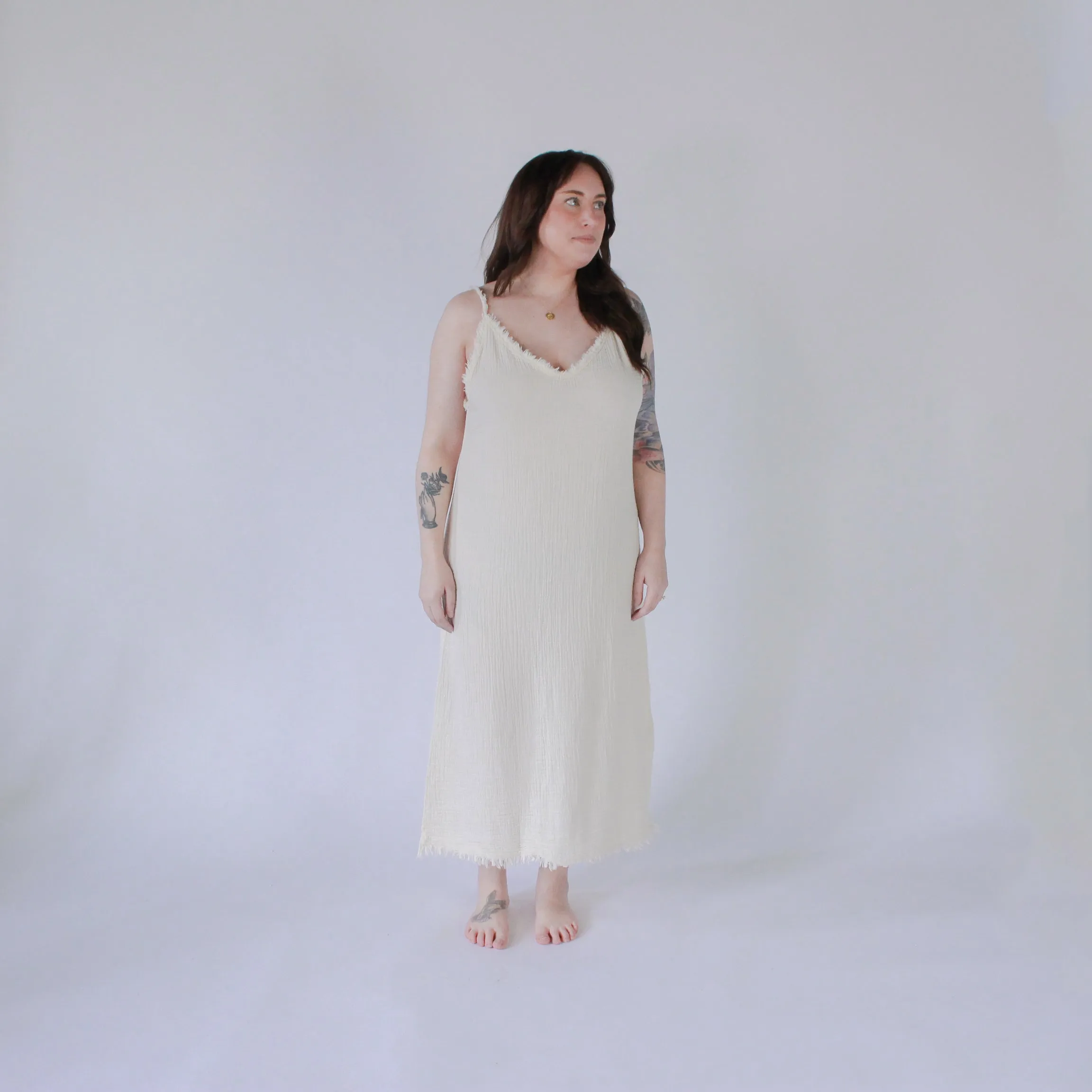 Crinkle Strappy Dress