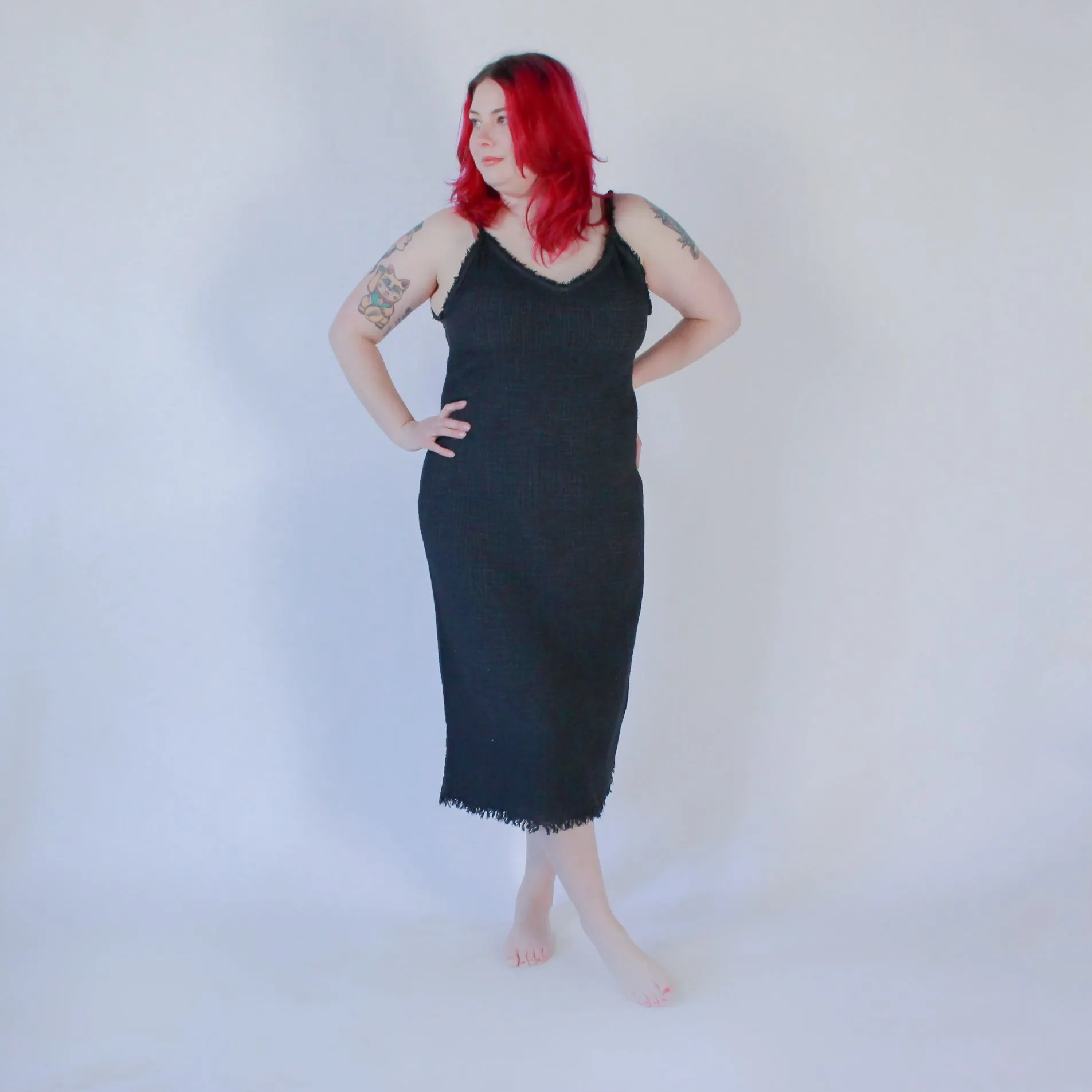 Crinkle Strappy Dress