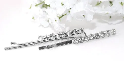Crystal Diamante Grips - Pair