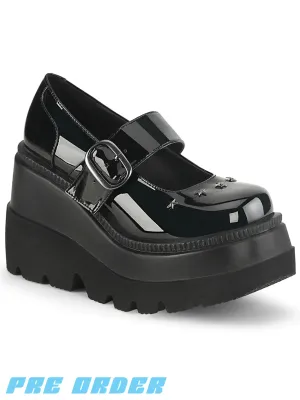 DEMONIA SHAKER-23 - BLACK PATENT ✰ PRE ORDER ✰