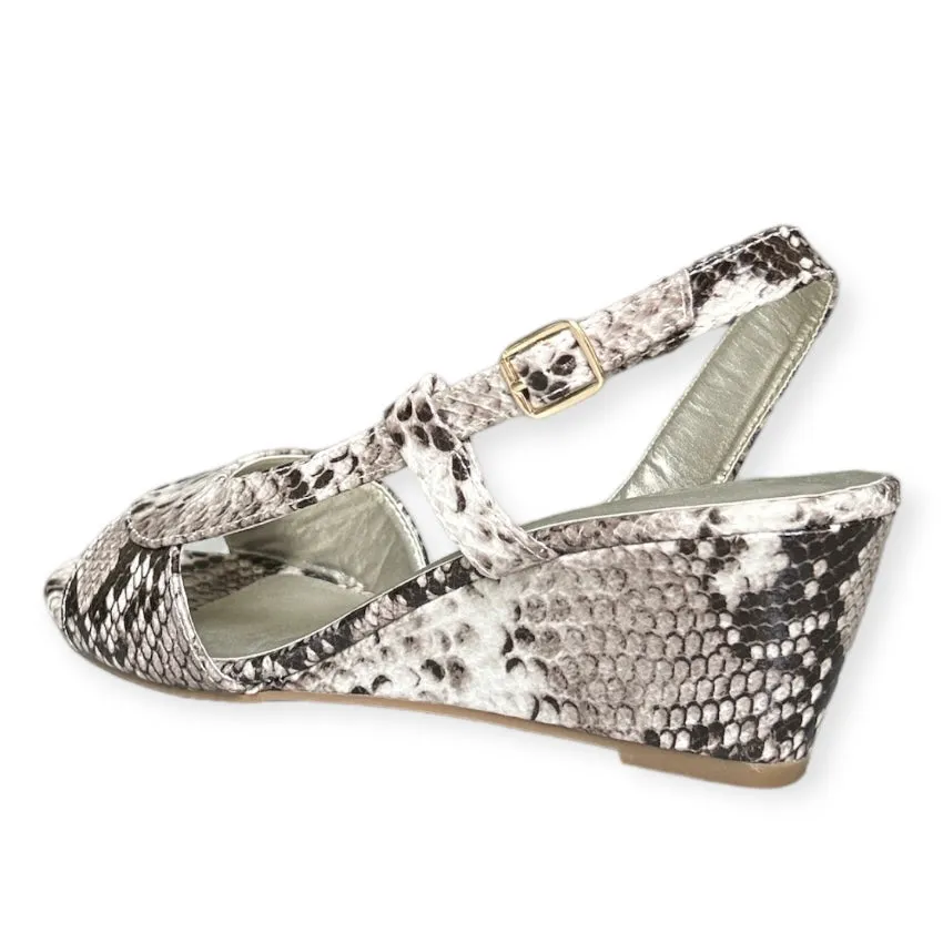 DENA Women's Wedge Heels Slingback Dress Sandals