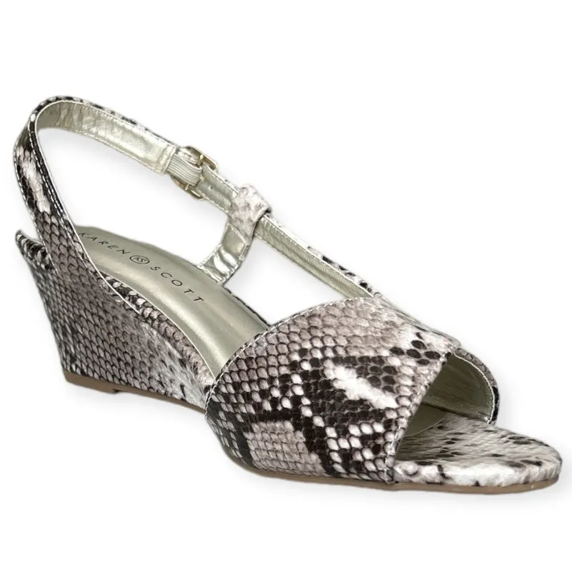 DENA Women's Wedge Heels Slingback Dress Sandals
