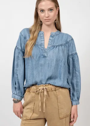 DENIM POP OVER TOP