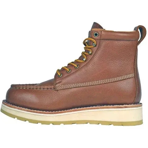 DieHard Men's Malibu 6" Soft Toe Slip Resistance Wedge Boot - Rust DH60420