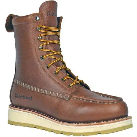 DieHard Men's Malibu 8" Composite Toe Slip Resist Wedge Boot - Rust DH80440