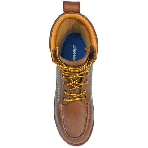 DieHard Men's Malibu 8" Composite Toe Slip Resist Wedge Boot - Rust DH80440