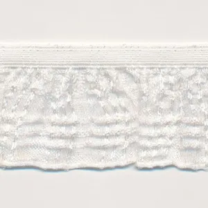 [Discontinued] Check Frill Stretch #00 Ecru