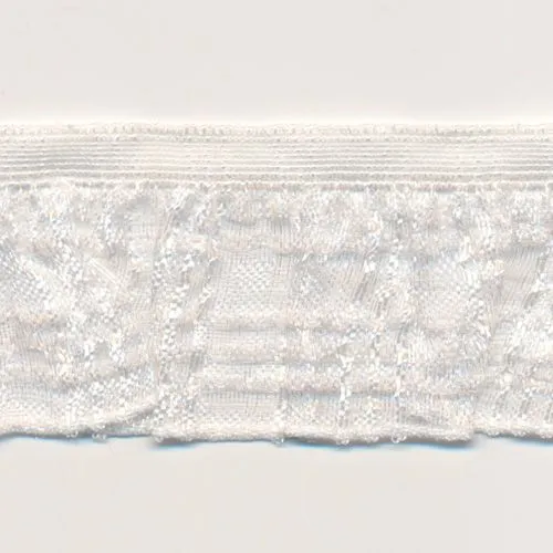 [Discontinued] Check Frill Stretch #01 White