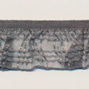 [Discontinued] Check Frill Stretch #159 Medium Gray