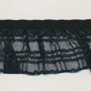 [Discontinued] Check Frill Stretch #50 Black