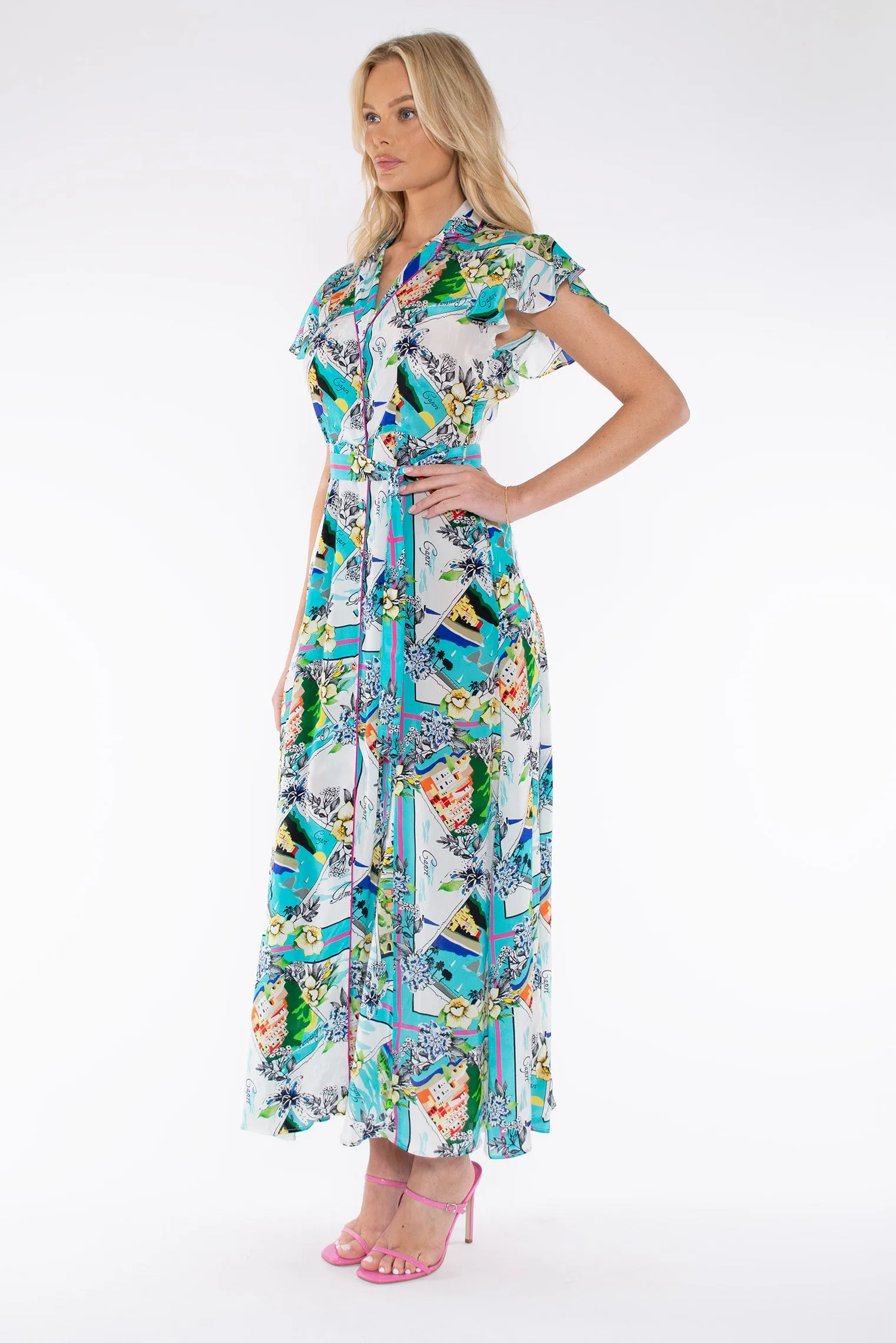 DONATELLA DRESS - BLUE GROTTO