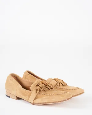 dunia olly rov flat - tobacco suede