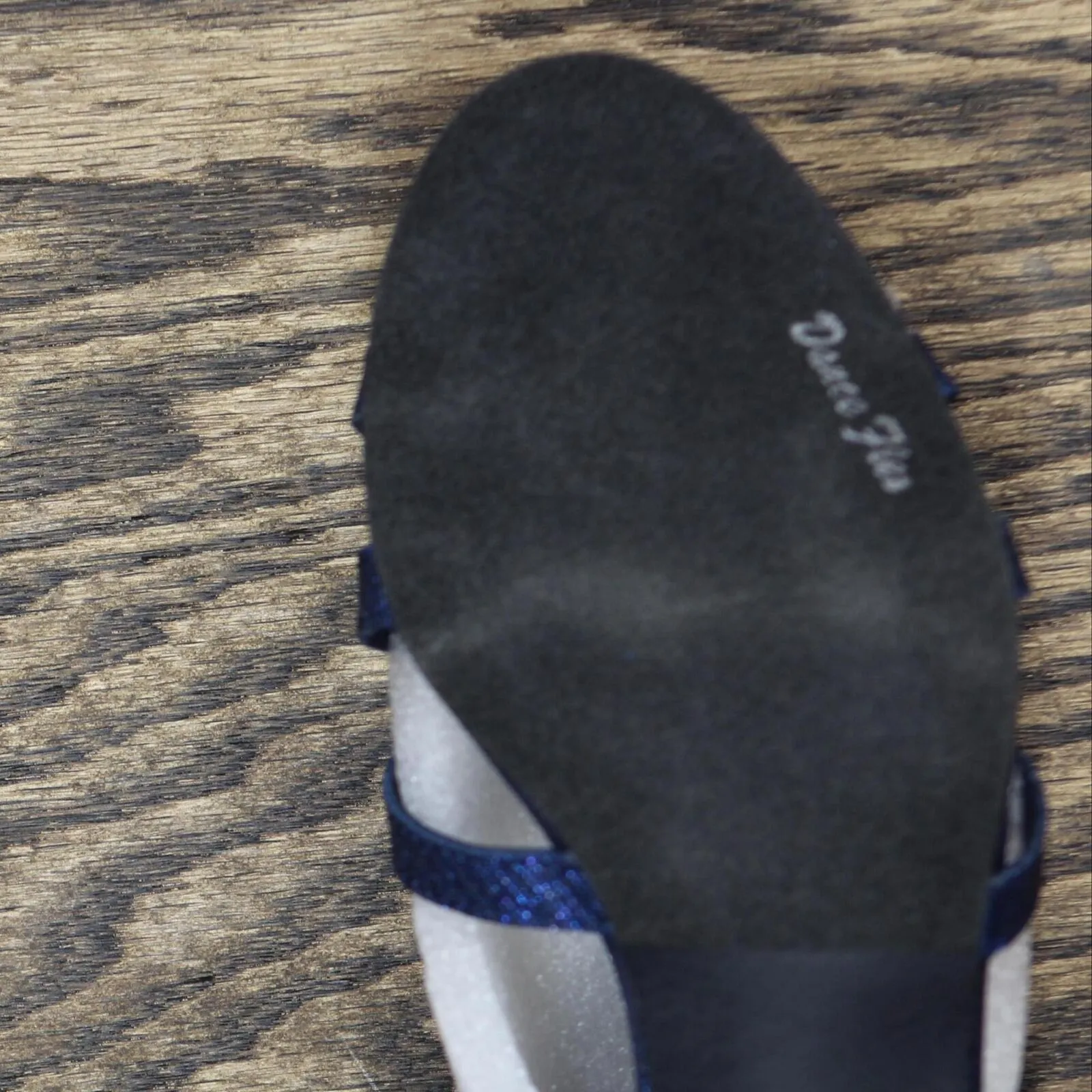 Easy Street Women's Flattery Heeled Glitter Heeled Sandal Navy Glitter Blue 6.5W