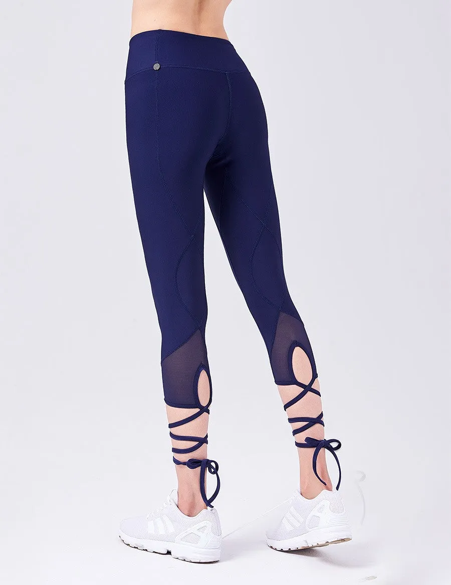 easyoga Lespiro Ballet Tie Leggings - B3 Dark Blue