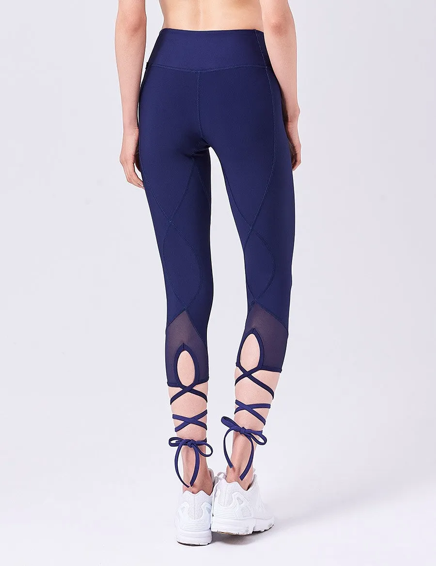 easyoga Lespiro Ballet Tie Leggings - B3 Dark Blue