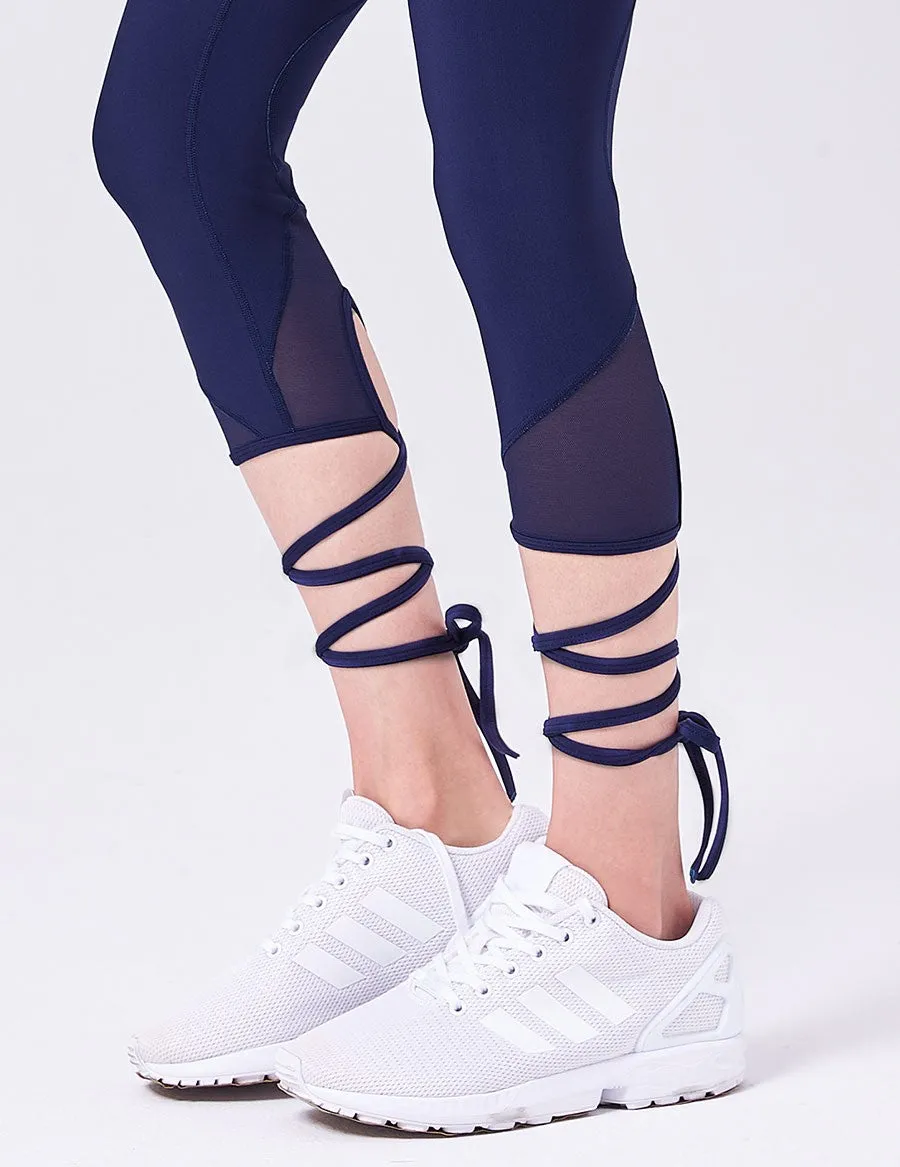 easyoga Lespiro Ballet Tie Leggings - B3 Dark Blue