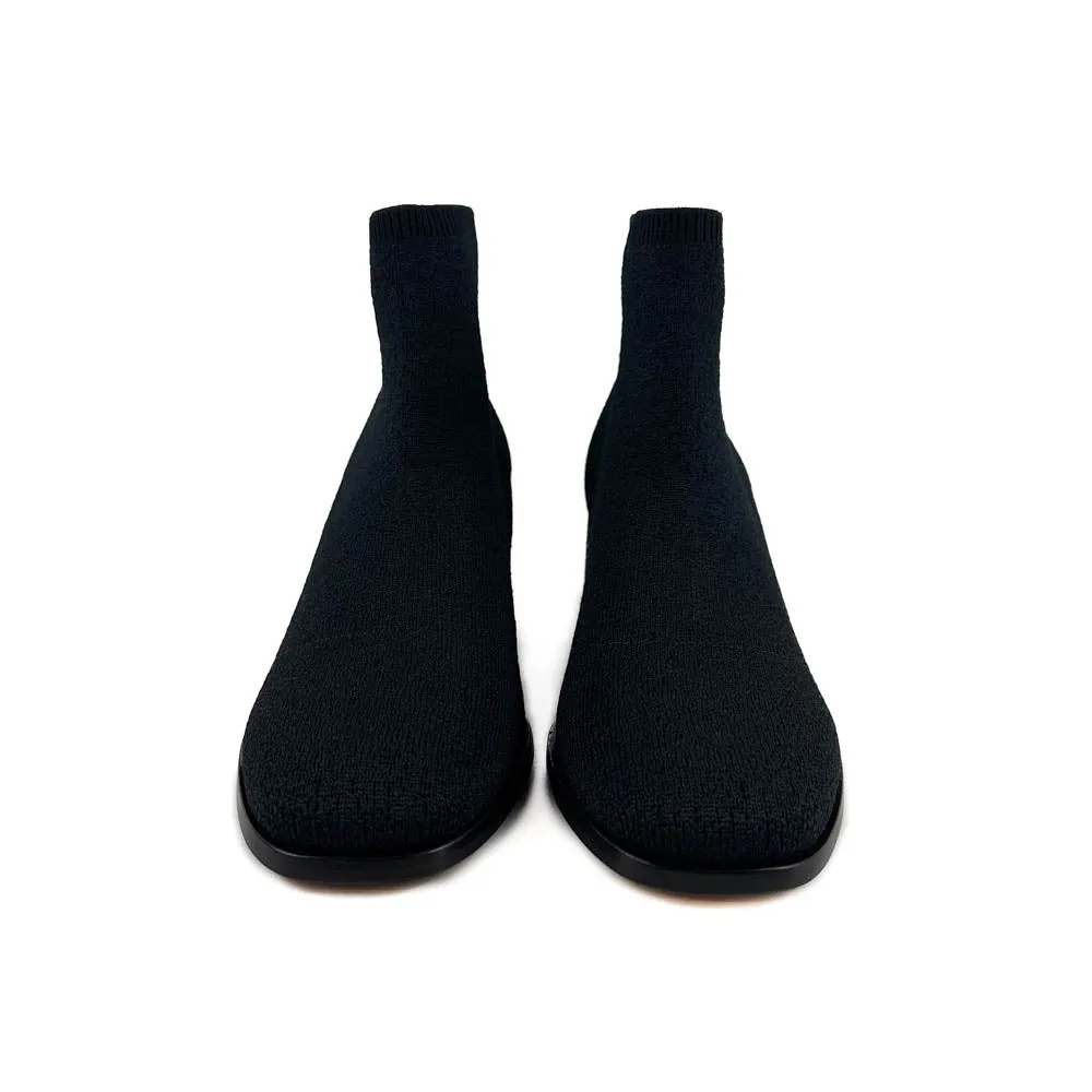 Eileen Fisher - Paron Crepe Stretch Bootie (Black)