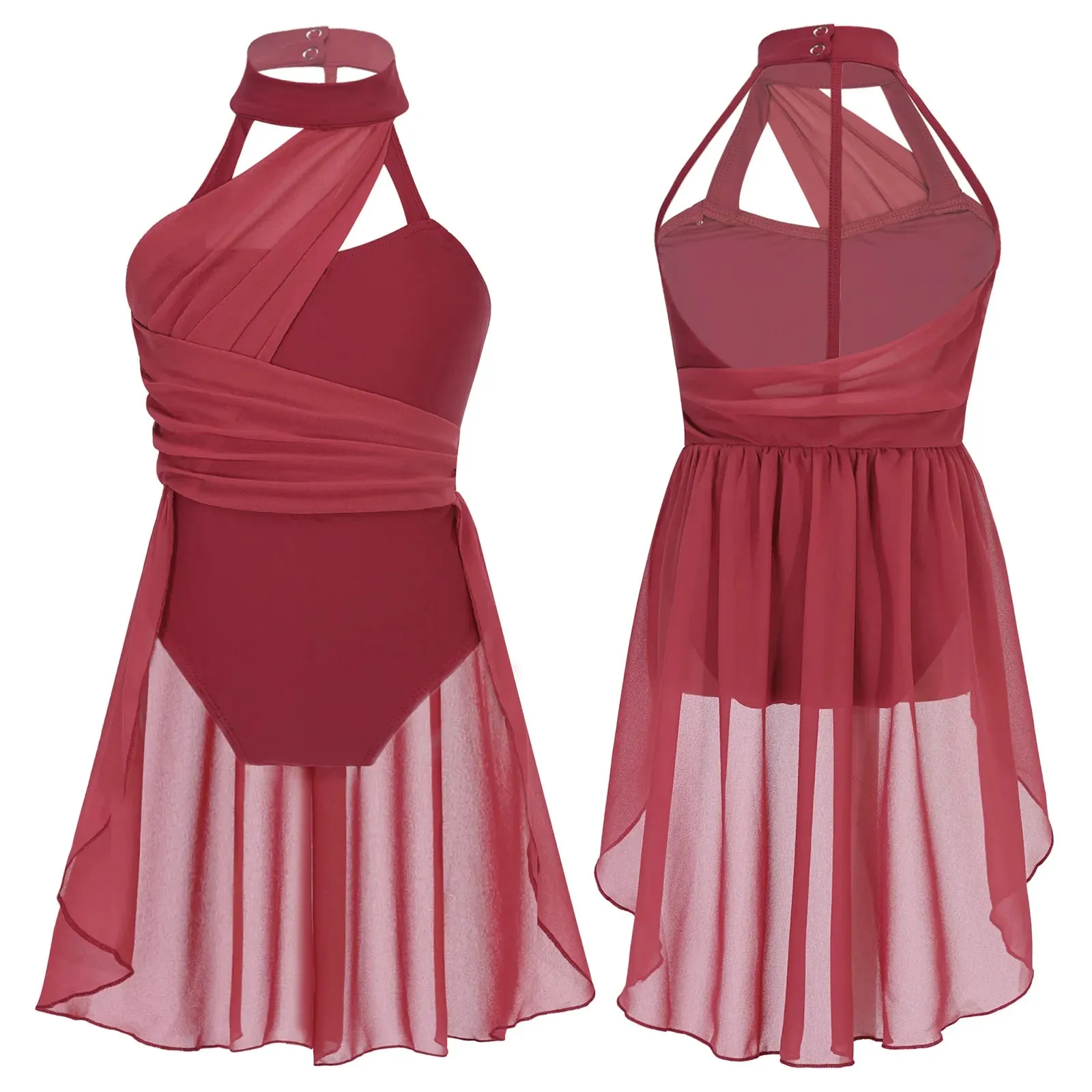 Elegant Moves: Girls' Ballet Leotard Dancewear Dress