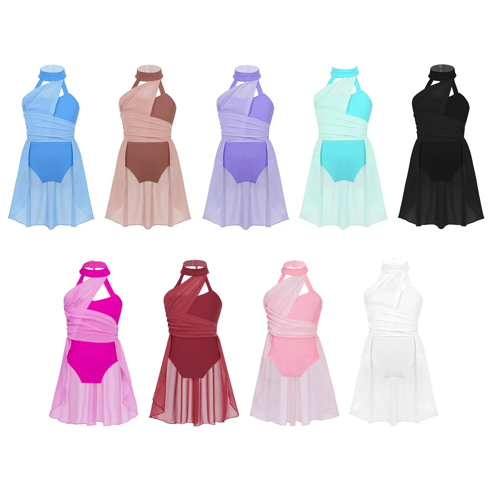 Elegant Moves: Girls' Ballet Leotard Dancewear Dress