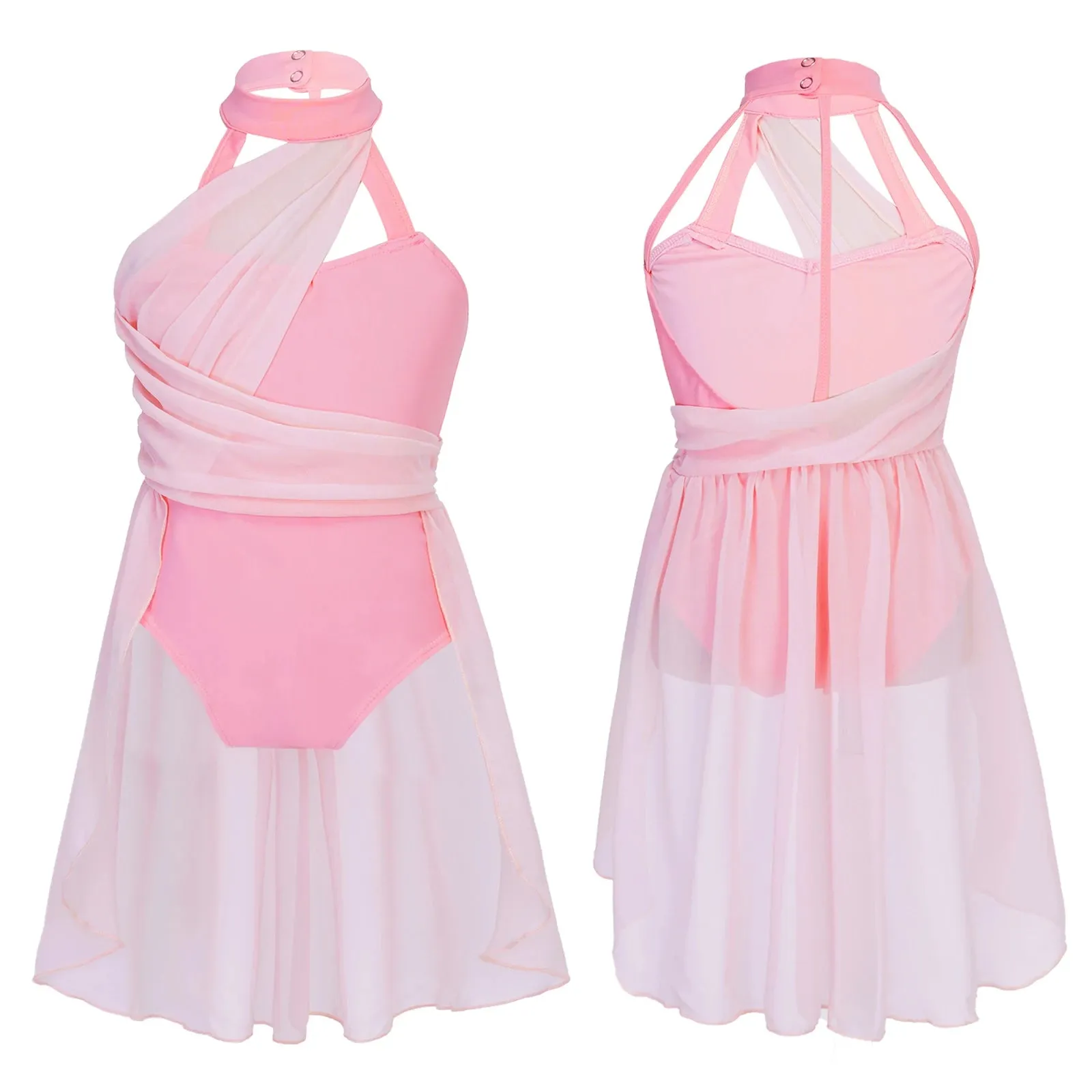 Elegant Moves: Girls' Ballet Leotard Dancewear Dress