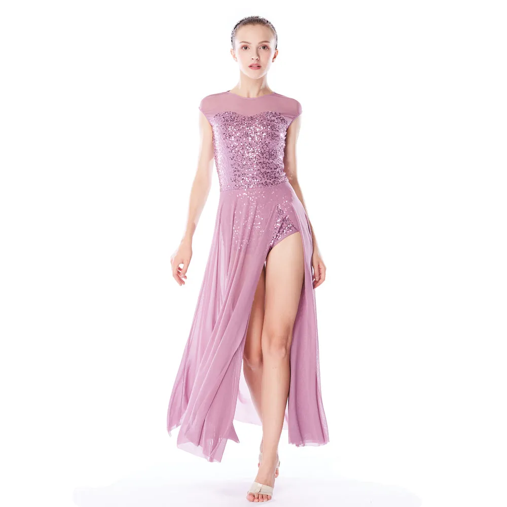 Elegant Sequin Lyrical Dress