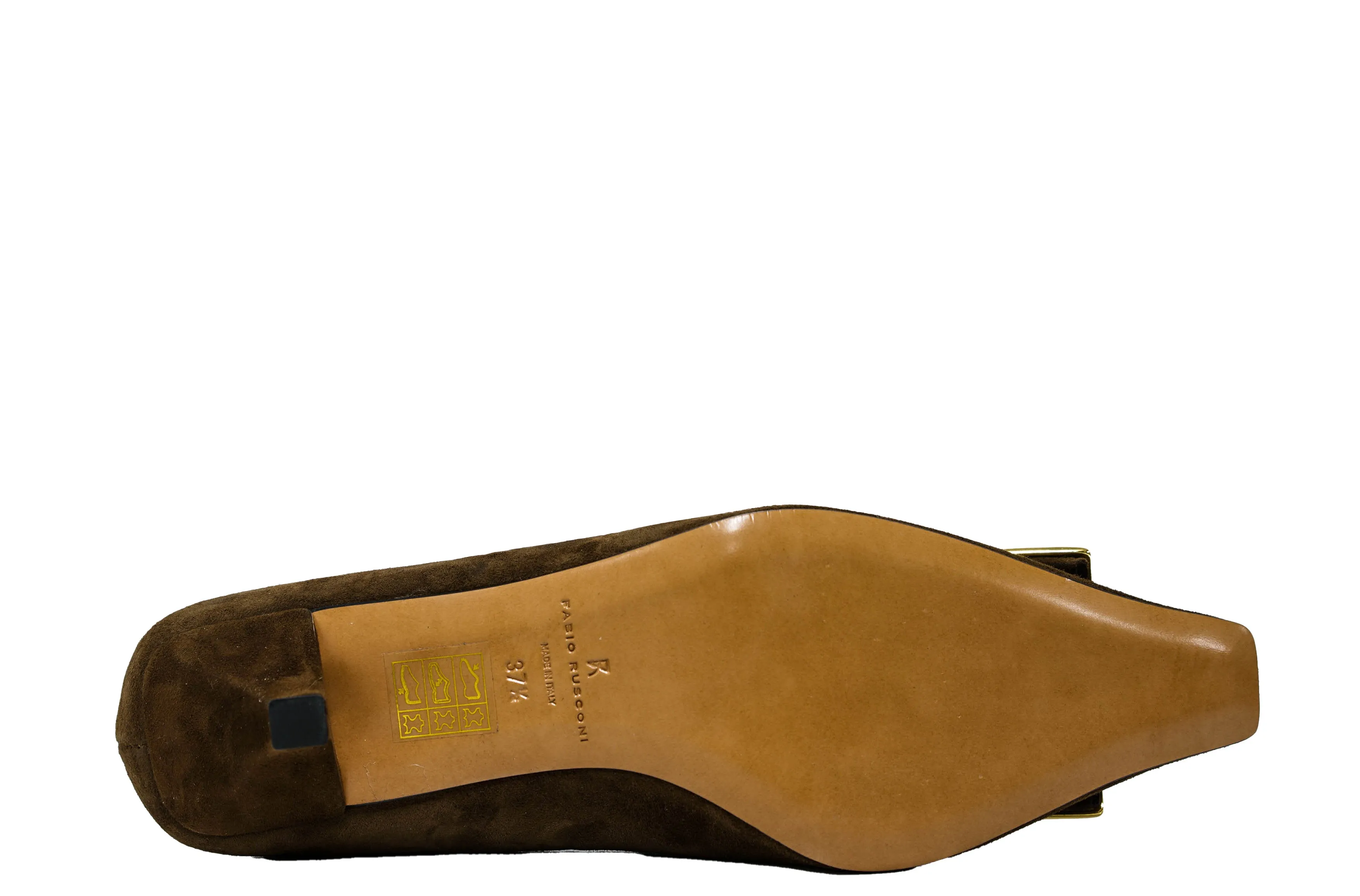 Fabio Rusconi Women’s Brown Suede Buckle Shoe I-2421 - IMPERIA 30%OFF