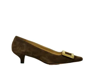 Fabio Rusconi Women’s Brown Suede Buckle Shoe I-2421 - IMPERIA 30%OFF