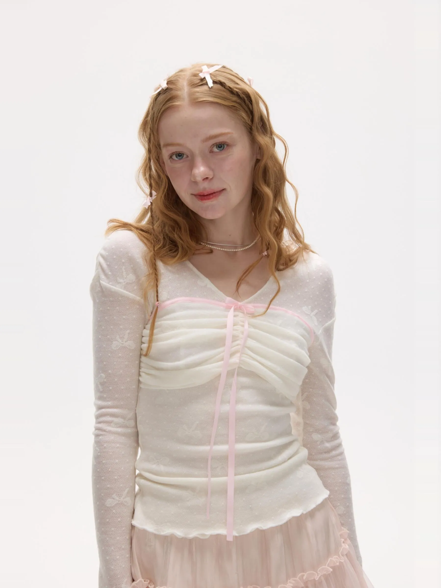 Fairy Whisper Sheer Bow Top