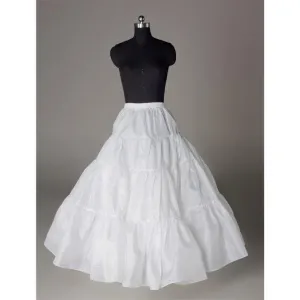 Fashion Wedding Petticoat Accessories White Floor Length LP016