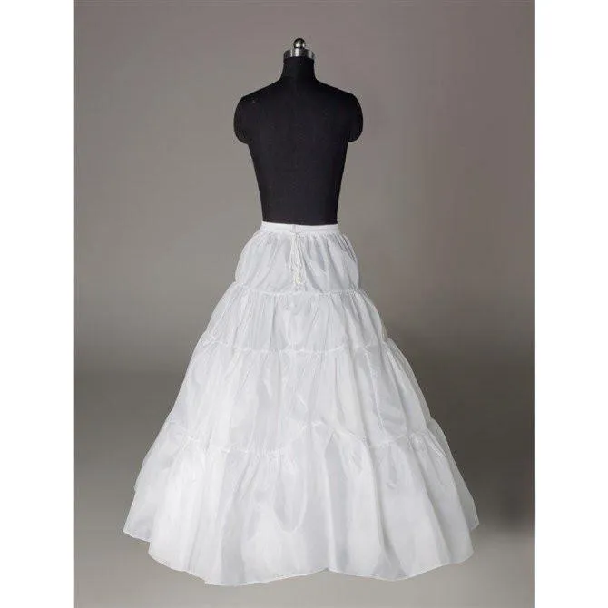 Fashion Wedding Petticoat Accessories White Floor Length LP016